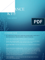 Finance KT-5: Valuation