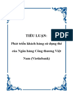 TIỂU LUẬN - Phát Triển Khách Hàng Sử Dụng Thẻ Của Ngân Hàng Công Thương Việt Nam (Vietinbank) (Download Tai Tailieutuoi.com)