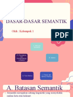 Dasar-Dasar Semantik