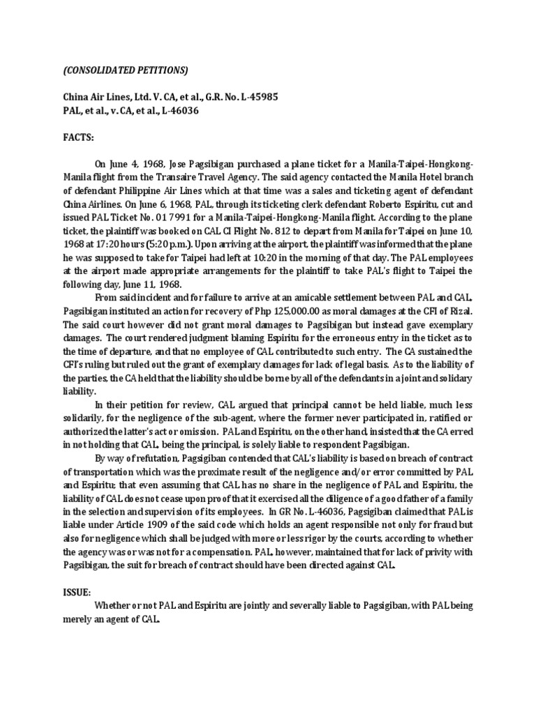 Airline Liability in Ticketing Error | PDF | Legal Liability | Negligence