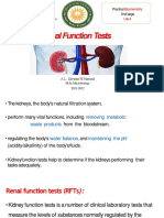 Renal Function Tests: Practical 2nd Stage
