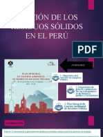 Gestión de Los Residuos Sólidos en El Perú