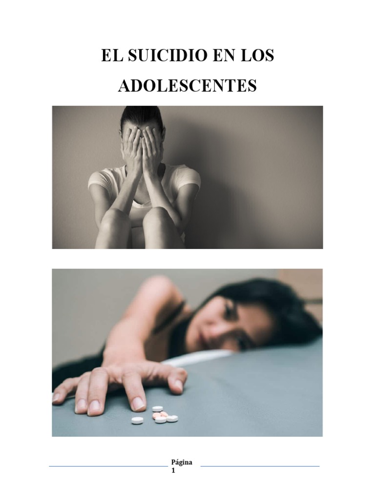 El Suicidio en Adolescentes | PDF | Suicidio | Trastorno mental