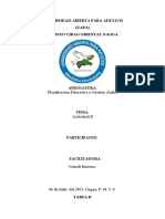 Tarea II Formato de Proyecto Institucional