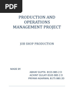 Production and Operations Management Project