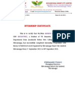 Internship Certificate: À Éæuàî Áämïð N ° Äméqï