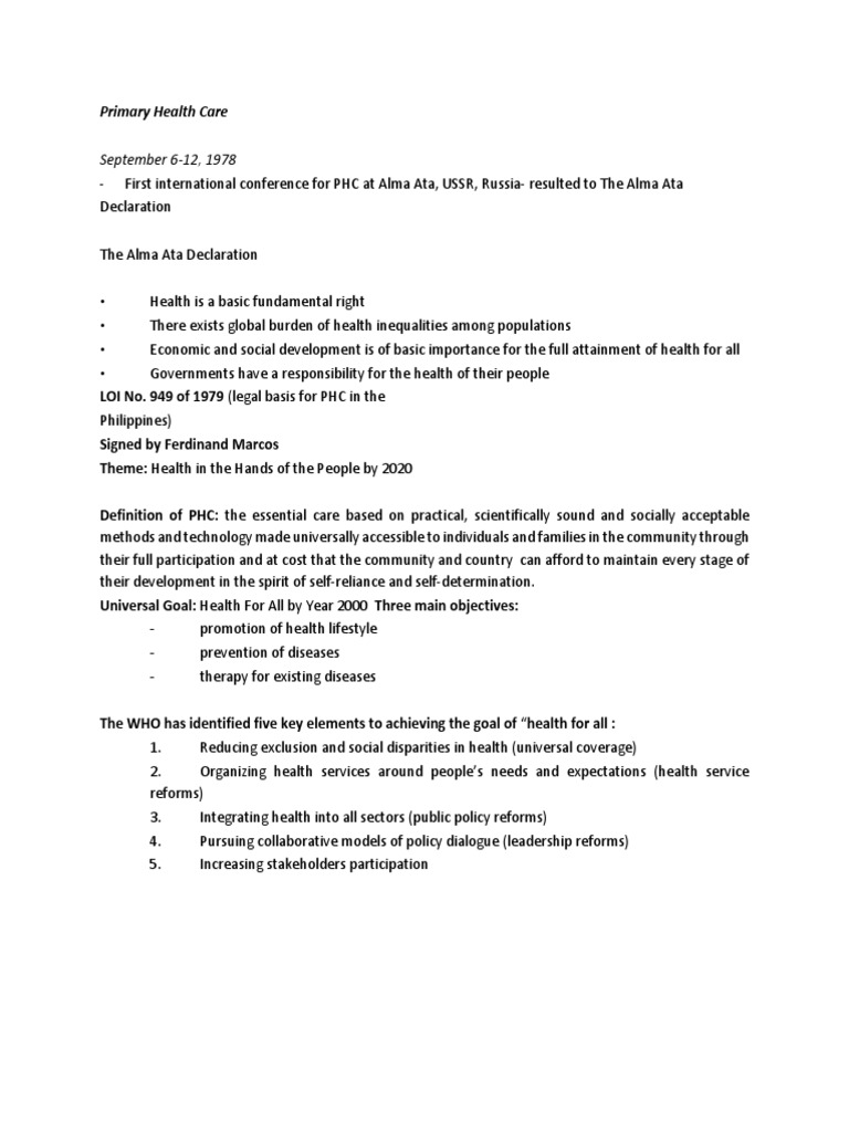 Primary Health Care | PDF | Health Sciences | Medicine