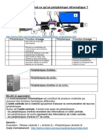 Activité 3: Qu'est-Ce Qu'un Périphérique Informatique ?: BILAN (A Apprendre)