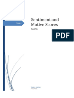 Sentiment and Motive Scores: Part B