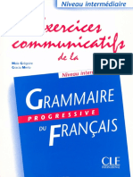 CLE - Exercices Communicatifs de La Grammaire Progressive Du Français - Niveau Intermediare