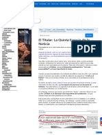 ?▷【 El Titular - La Quinta Esencia de la Noticia - Periodismo - Estilo Informativo 】28