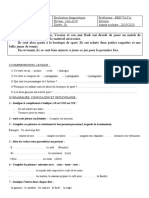 Collège: My Ismail Zrigat Evaluation Diagnostique Niveau:1ere ACS Durée:1h Professeur: Ben Taya Mounia Année Scolaire: 2019/2020