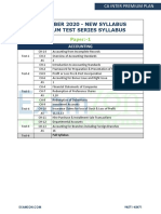 November 2020 - New Syllabus Premium Test Series Syllabus: Paper:-1