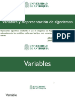 Variables y Representación de Algoritmos