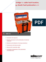 High-Voltage Bridge For Cable Fault Location, Sheath Testing, Sheath Fault Prelocation and Pinpointing