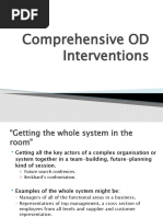 Comprehensive OD Interventions