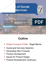 Design of Goods and Services