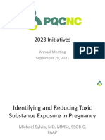 PQCNC 2023 Maternal Toxin Exposure