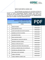 Resultado Edital 04 2021 Capacitacao Ead