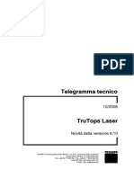 TT TruTops Laser, Novità Nella Versione 6.10, 10.06, IT