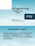 Visual Programming: Progress Bar Lab 9