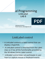 Visual Programming: Linklabel Lab 8