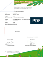 Formulir Pendaftaran Bisma 2021