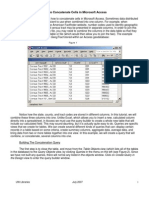 How To Concatenate Cells in Microsoft Access: The Design View To Enter The Query Builder Window