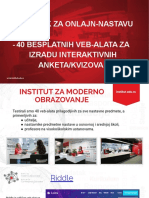 IMO Prirucnik - 40 Veb Alata Za Onlajn Nastavu PDF