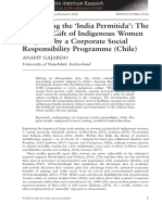 Performing The India Permitida': The Counter-Gift of Indigenous Women Targeted by A Corporate Social Responsibility Programme (Chile)