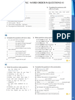 Present Simple - Word Order in Questions A1