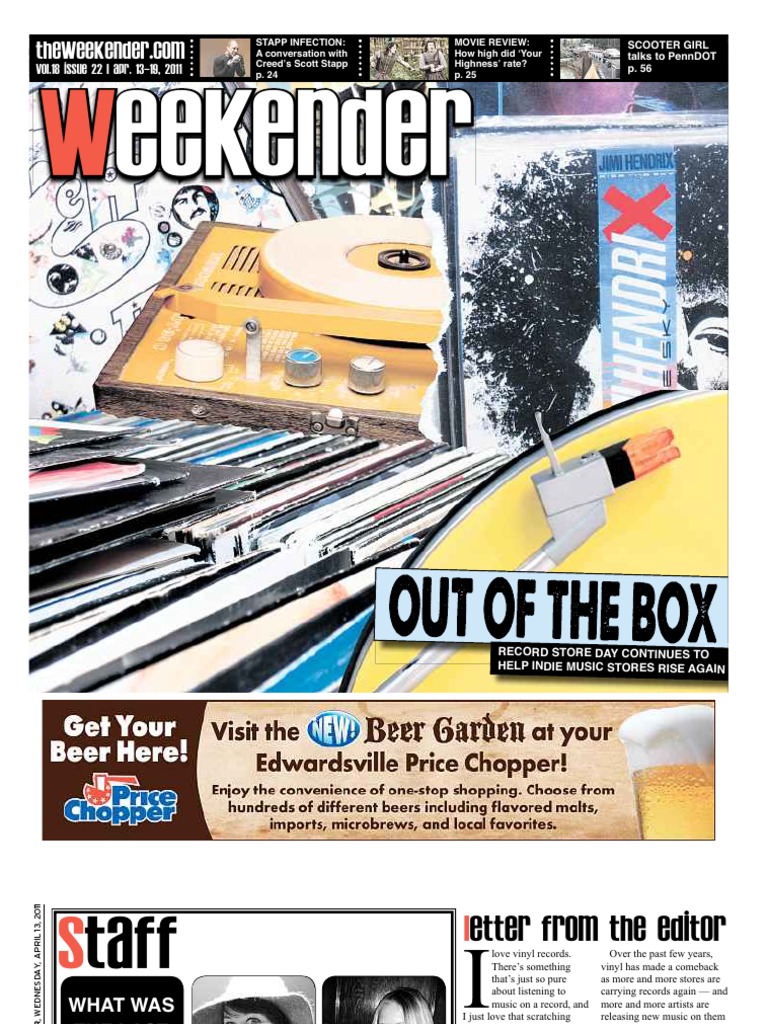 The Weekender 04-13-2011 | PDF | Leisure | Entertainment (General)
