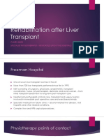 Rehabilitation After Liver Transplant