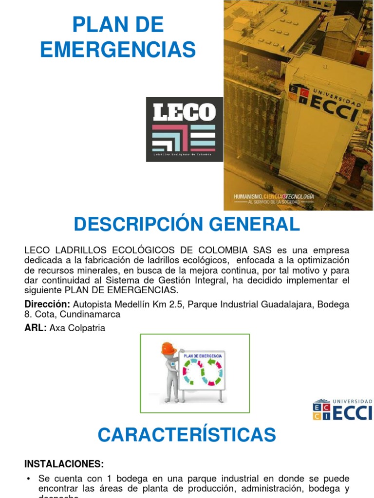 Plan de Emergencias LECO 2025 | PDF | Riesgo | Naturaleza