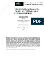 Contabilidade Introdutória Sua Importância Na Formação Do Futuro Contador