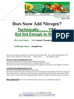 Nitrogen From Snow