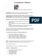 Curso de Recrutamento e Seleção