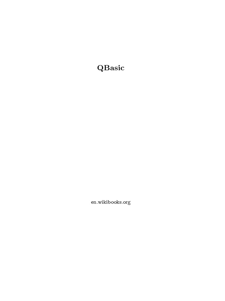 QBasic v1.2 | PDF | Subroutine | Color