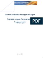 CE PFEQ Francais-Langue-Enseignement-Primaire 2011