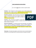 Guia Para a Elaboração Dos Relatórios Das Práticas