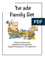 Ade Word Family Worksheets