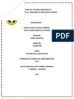 EVALUACIÓN EL PENSAMIENTO PEDAGÓGICO GRIEGO Equipos de 2