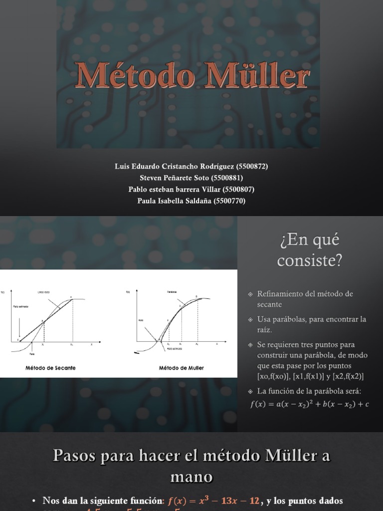 Método Müller | PDF