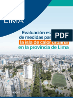 Islas de calor Municipalidad de Lima