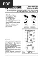 M54/74HC266 M54/74HC7266: Hc7266 Quad Exclusive Nor Gate Hc266 Quad Exclusive Nor Gate With Open Drain