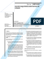 NBR 06489 - 1984 - Prova de Carga Direta Sobre Terreno de Fundação