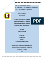 Tema 8 y 9 El Pensamiento Pedagogico Positivista y El Socialista Equipo Bi