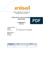 Strategic Management Assignment 1 Individual