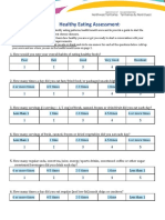 Healthy Eating Assessment - Self Administration