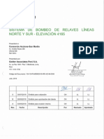 Bombeo de relaves líneas norte y sur